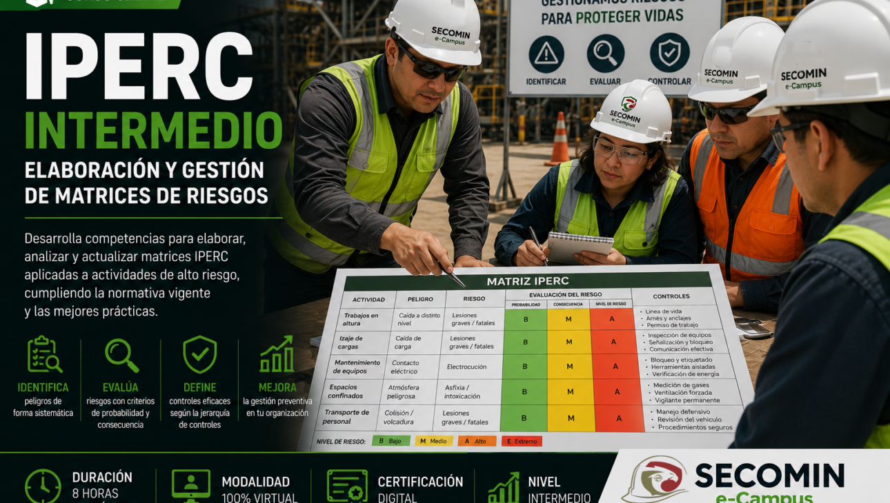 IPERC Intermedio: Elaboración y Gestión de Matrices de Riesgos