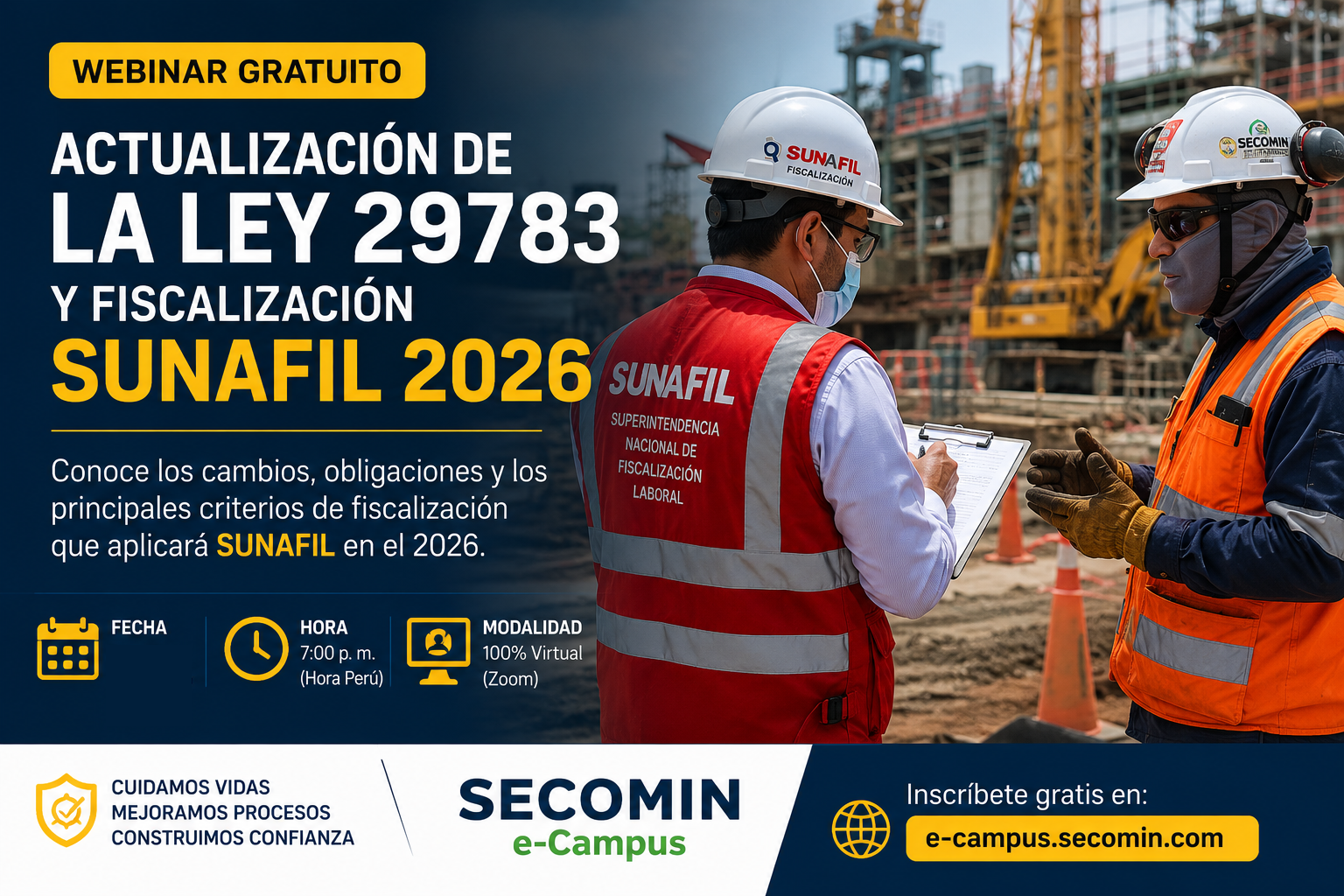WEBINAR GRATUITO: ACTUALIZACIÓN DE LA LEY 29783 Y FISCALIZACIÓN SUNAFIL 2026